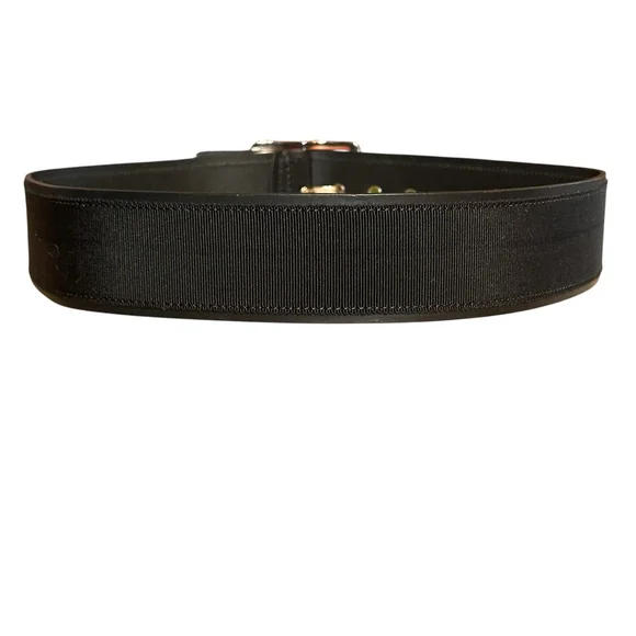 M.M. LaFleur The Reid Grosgrain Belt Black Large Leather 